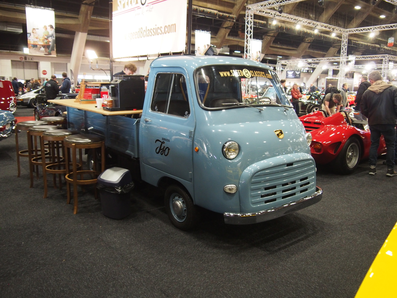 This Iso Isocarro 400 truck was one of my favorites. It looks like a grasshopper. Here it’s serving coffee.
